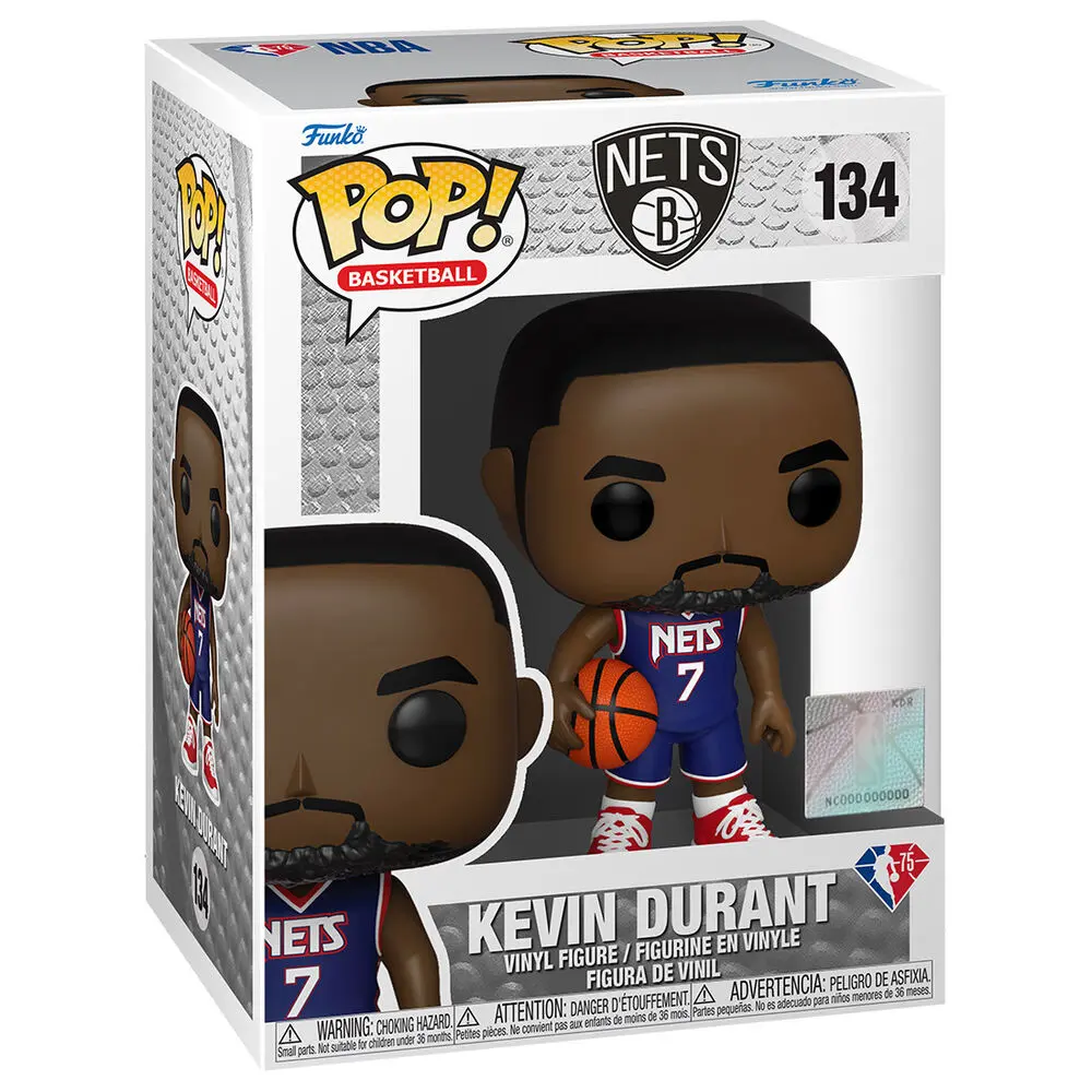 NBA Brooklyn Nets POP! Basketball Vinyl Figur Kevin Durant (City Edition 2021) 9 cm Produktfoto