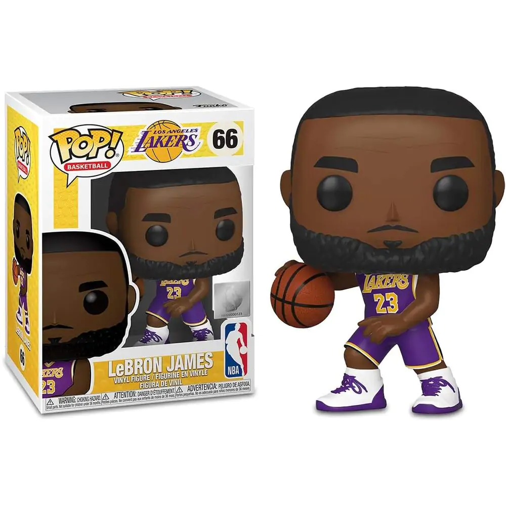 NBA POP! Sports Vinyl Figur Lebron James (Lakers) 9 cm termékfotó