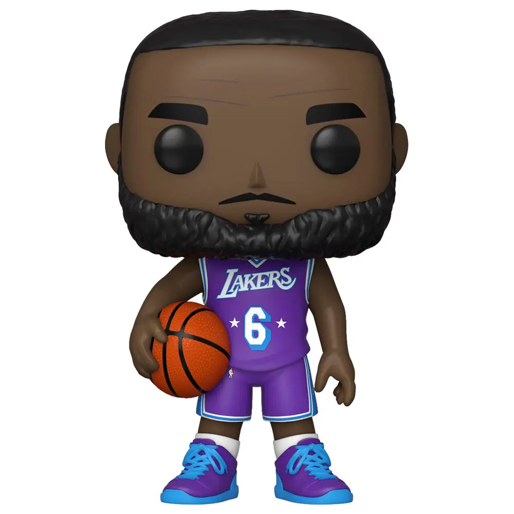 NBA Legends POP! Sports Vinyl Figur Lakers - LeBron James (Yellow Jersey) 9 cm Produktfoto
