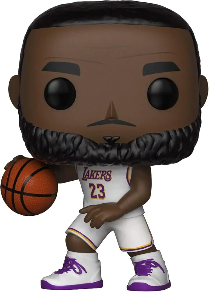 NBA POP! Sports Vinyl Figur LeBron James White Uniform (Lakers) 9 cm termékfotó