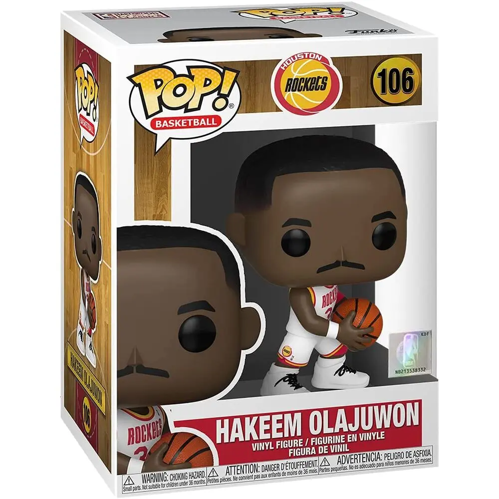 NBA Legends POP! Sports Vinyl Figur Hakeem Olajuwon (Rockets Home) 9 cm termékfotó