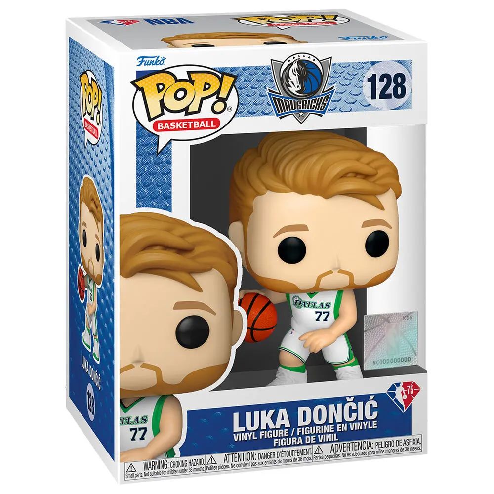 NBA Legends POP! Sports Vinyl Figur Mavs - Luka Doncic (Light Blue Jersey) 9 cm Produktfoto