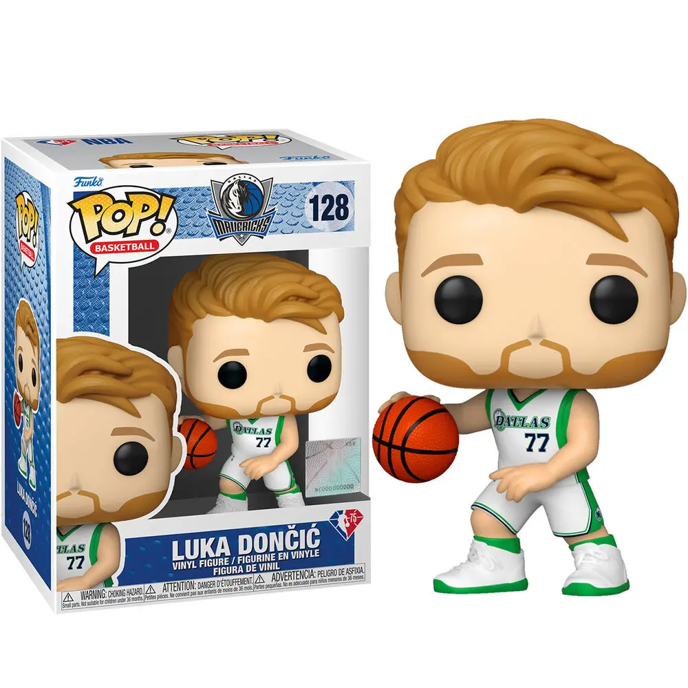 NBA Legends POP! Sports Vinyl Figur Mavs - Luka Doncic (Light Blue Jersey) 9 cm Produktfoto