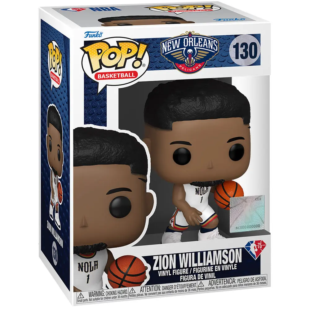 NBA Legends POP! Sports Vinyl Figur Pelicans - Zion Williamson (Blue Jersey) 9 cm termékfotó