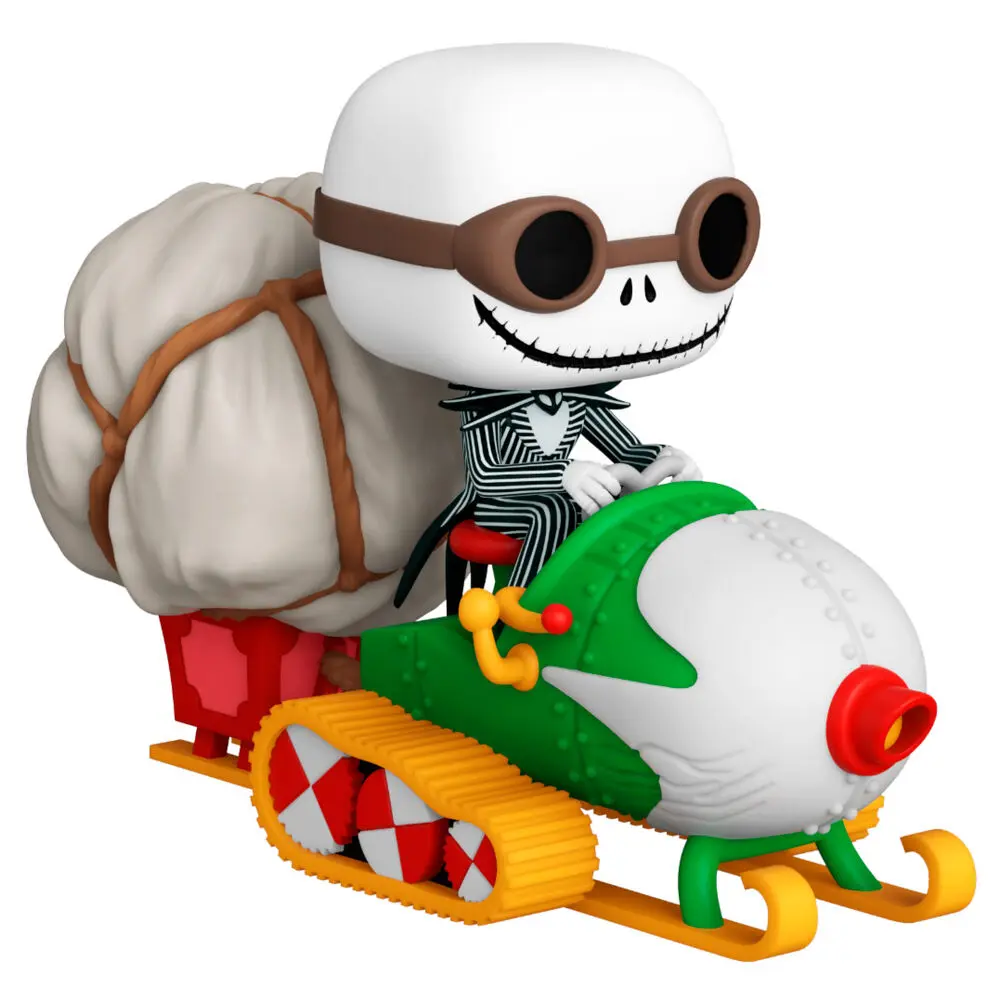 Nightmare before Christmas POP! Rides Vinyl Figur Jack w/Goggles & Snowmobile 18 cm termékfotó