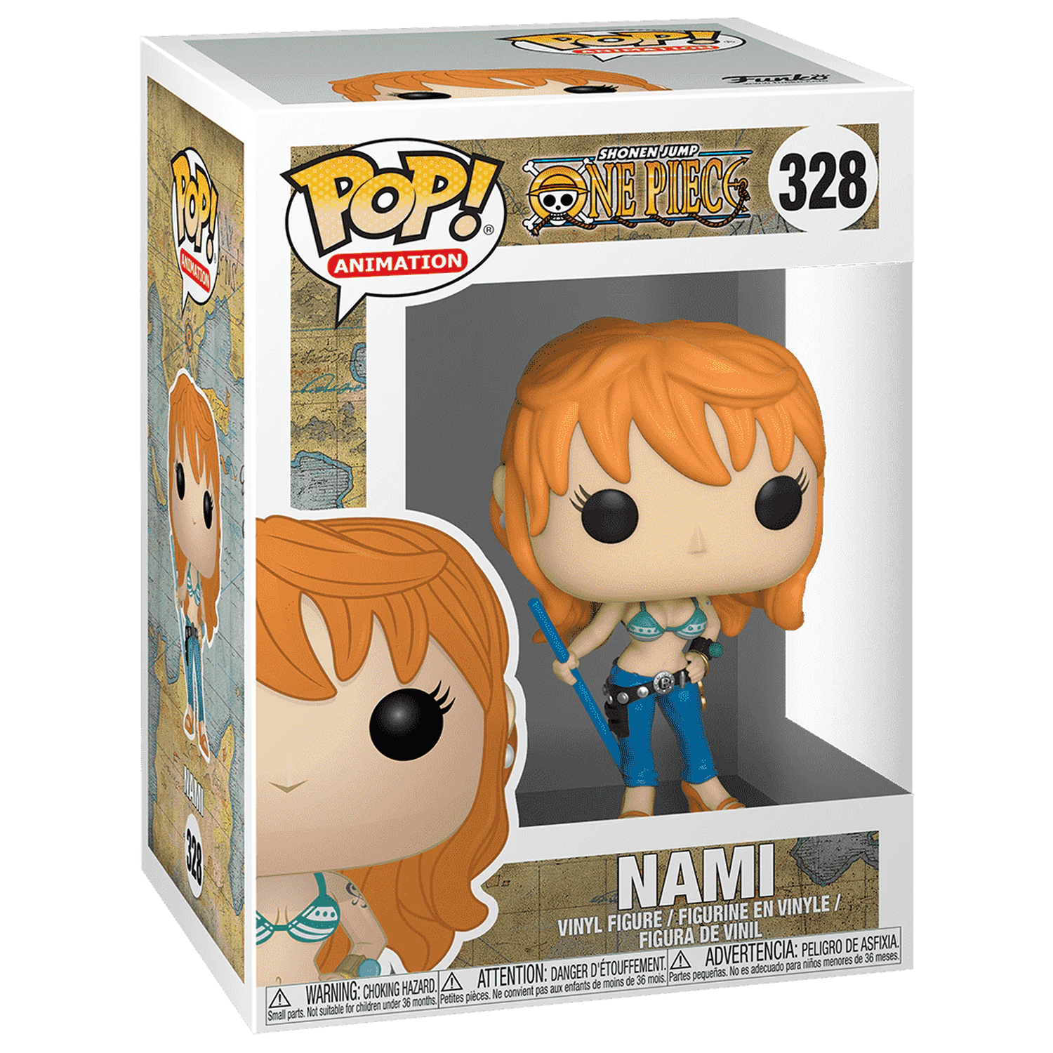 One Piece POP! Animation Vinyl Figur Nami 9 cm Produktfoto