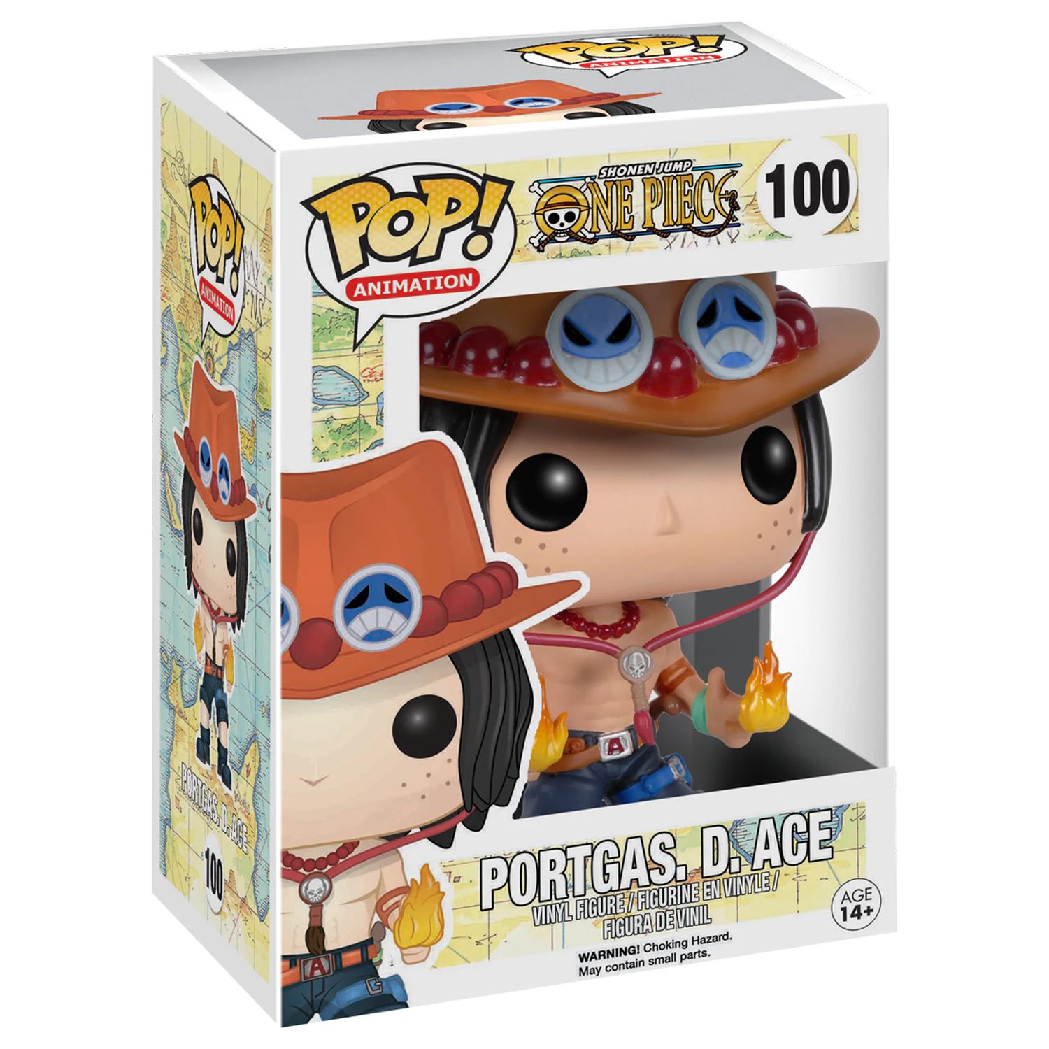 One Piece POP! Television Vinyl Figur Portgas D. Ace 9 cm Produktfoto