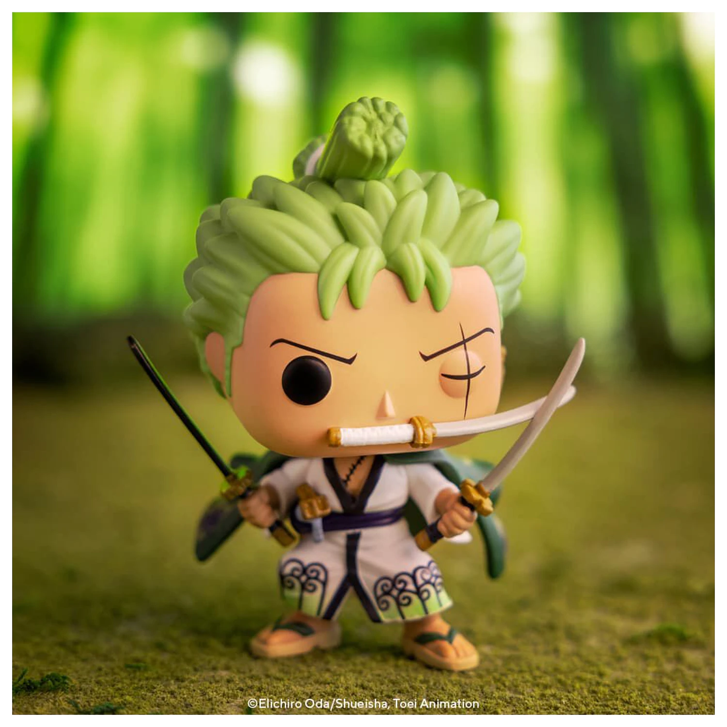 One Piece POP! Animation Vinyl Figur Roronoa Zoro 9 cm Produktfoto