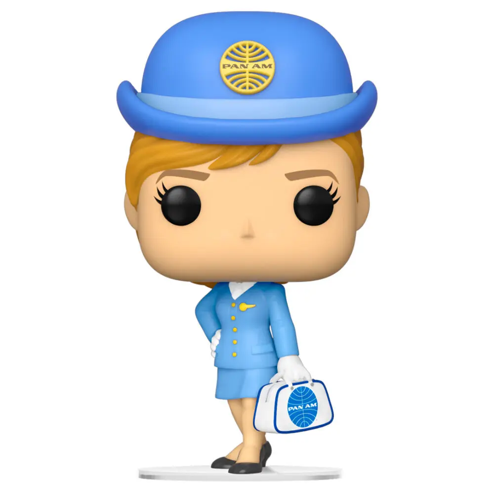 Pan Am POP! Ad Icons Vinyl Figur Stewardess w/White Tasche 9 cm Produktfoto