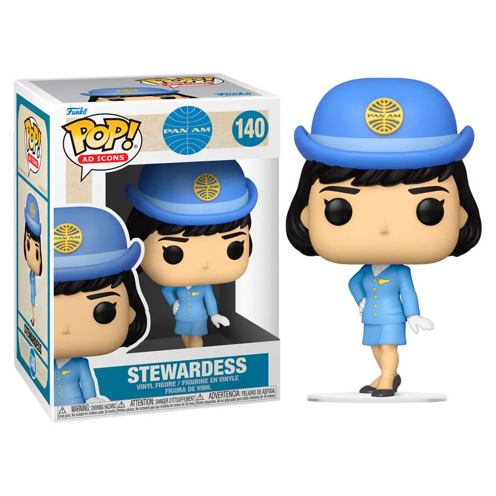 Pan Am POP! Ad Icons Vinyl Figure Stewardess w/o Bag 9 cm [BESCHÄDIGTES PAKET] Produktfoto