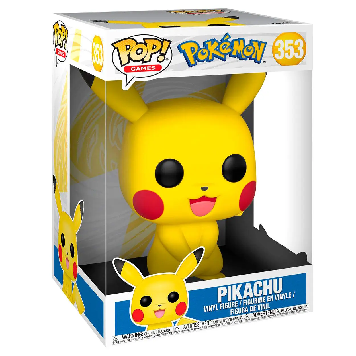 Pokemon Super Sized POP! Games Vinyl Figur Pikachu 25 cm termékfotó