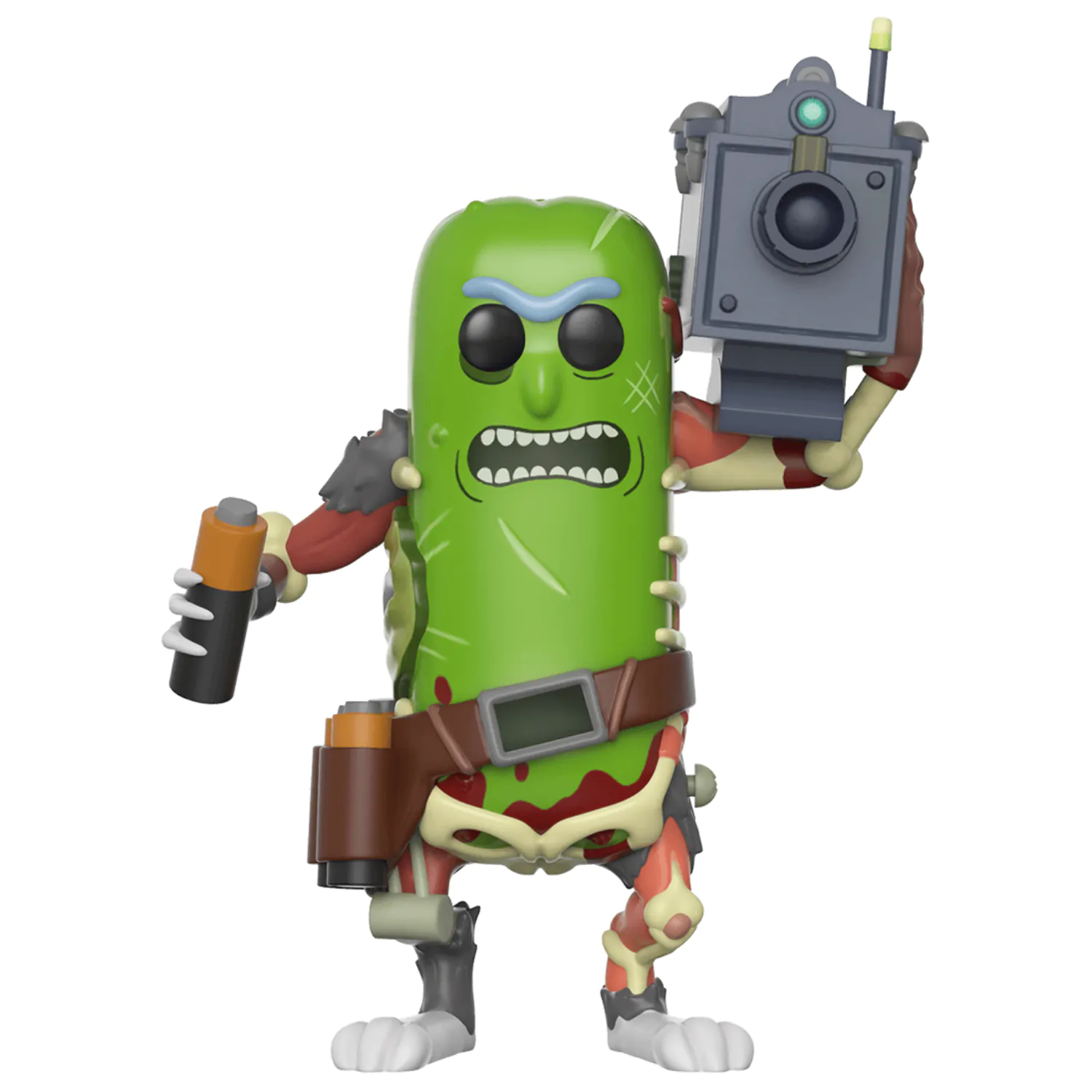 Rick and Morty POP! Animation Vinyl Figur Pickle Rick with Laser 9 cm Produktfoto