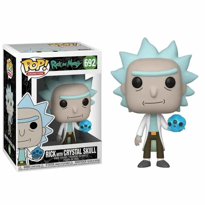 Rick & Morty POP! Animation Vinyl Figur Rick mit Kristallen 9 cm Produktfoto