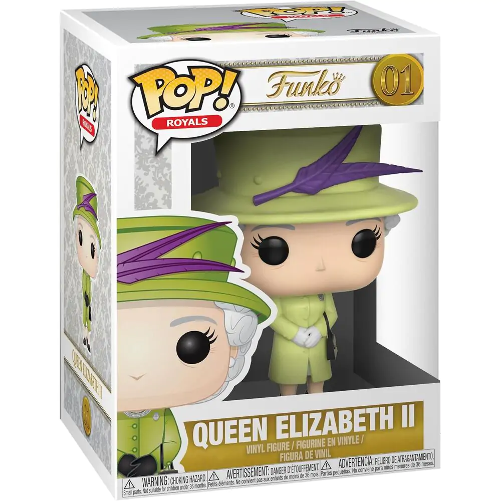 Royal Family POP Vinyl Figur Queen Elizabeth II 9 cm Produktfoto