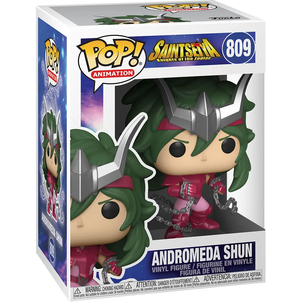 Saint Seiya POP! Animation Vinyl Figur Andromeda Shun 9 cm Produktfoto