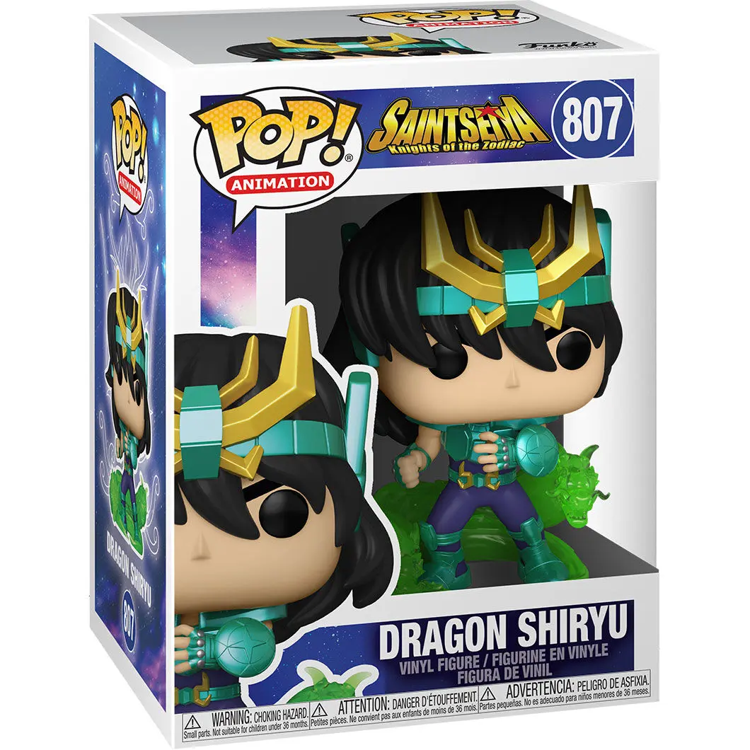Saint Seiya POP! Animation Vinyl Figur Dragon Shiryu 9 cm Produktfoto