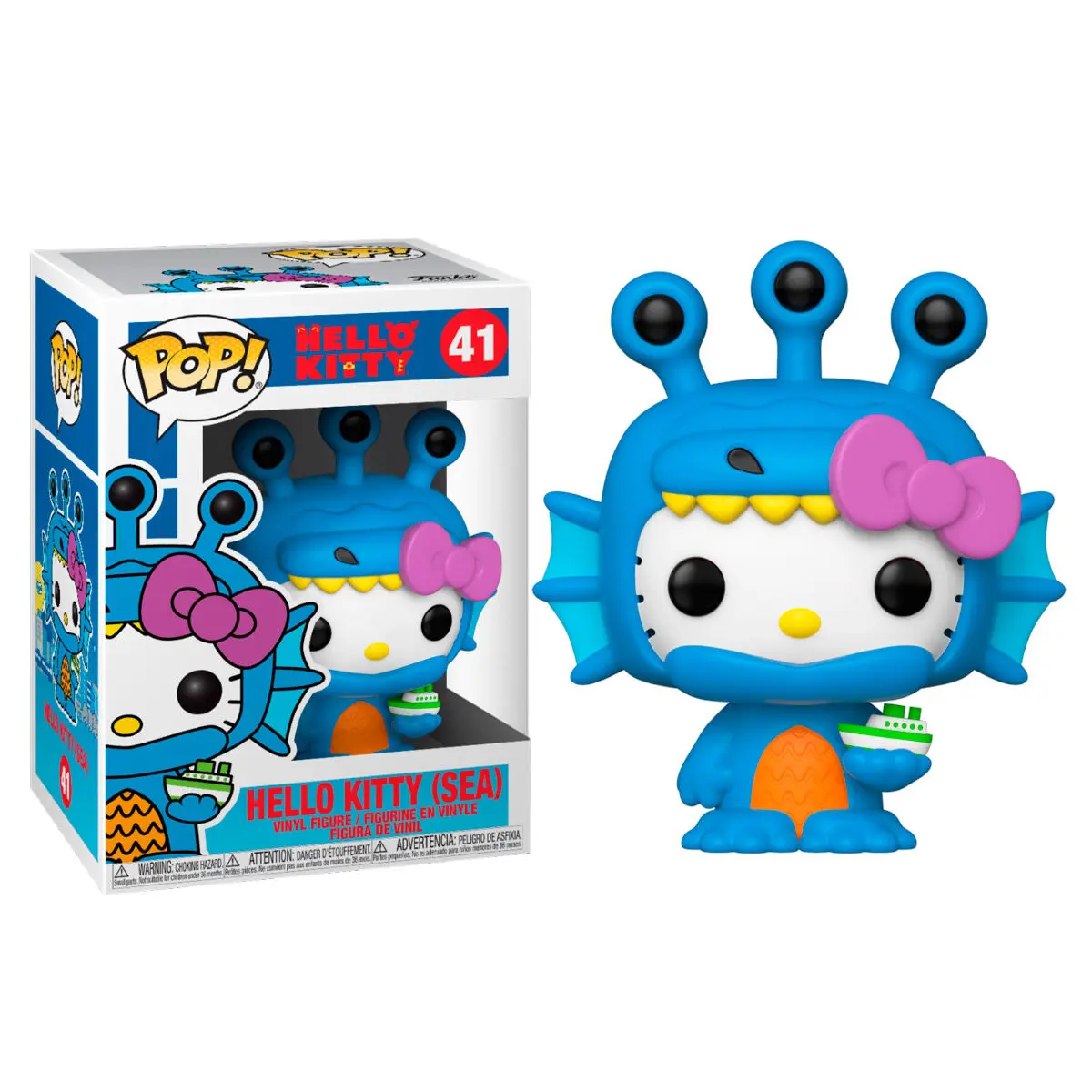 Hello Kitty Kaiju POP! Sanrio Vinyl Figur Hello Kitty See Kaiju 9 cm Produktfoto