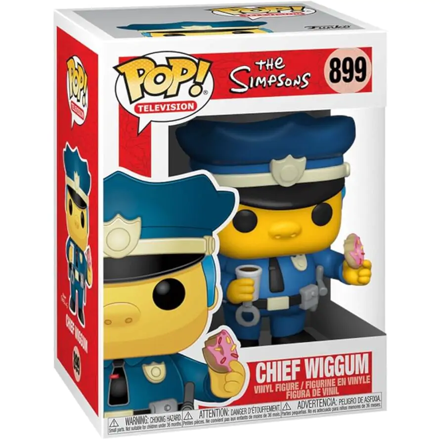 Simpsons POP! Animation Vinylfigur Chief Wiggum 9 cm Produktfoto