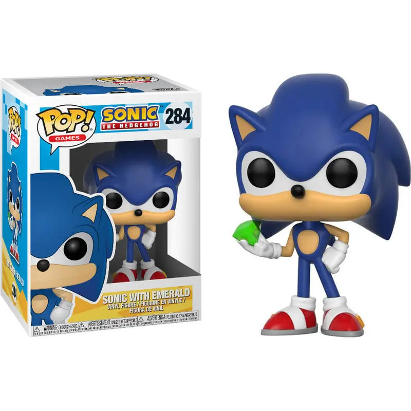 Sonic The Hedgehog POP! Games Vinyl Figur Sonic (Emerald) 9 cm termékfotó