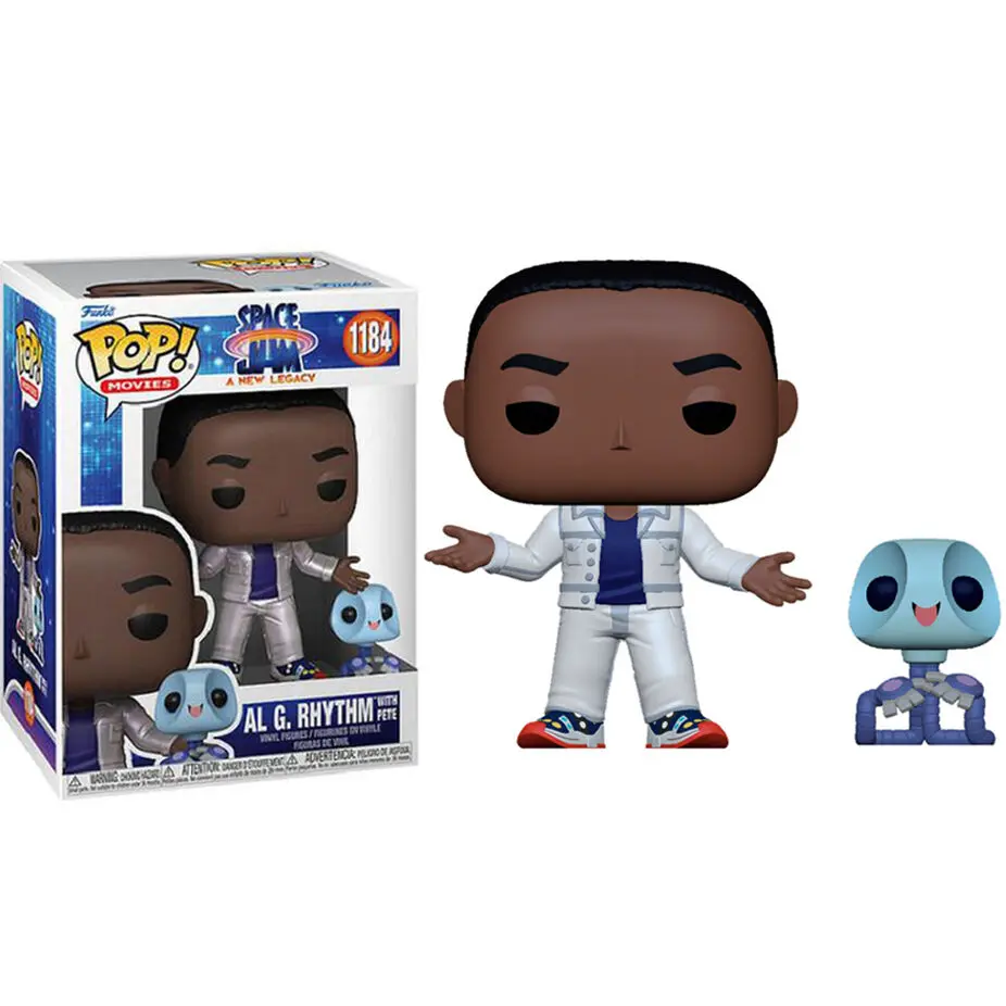 Space Jam 2 POP! Movies Vinyl Figur AI G w/Pete (Metallic) 9 cm Produktfoto