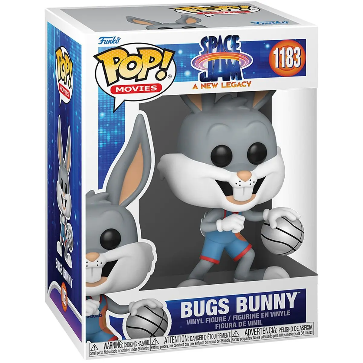 Space Jam 2 POP! Movies Vinyl Figur Bugs Dribbling 9 cm Produktfoto