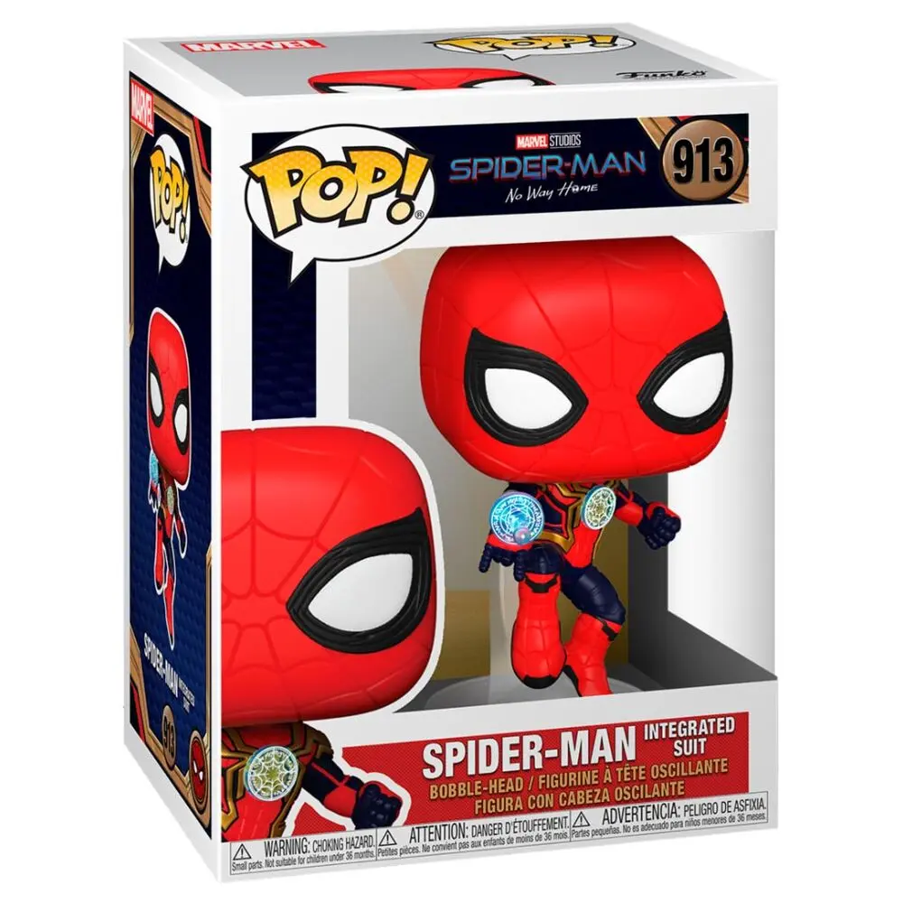 Spider-Man: No Way Home POP! Vinyl Figur Spider-Man (Integrated Suit) 9 cm termékfotó