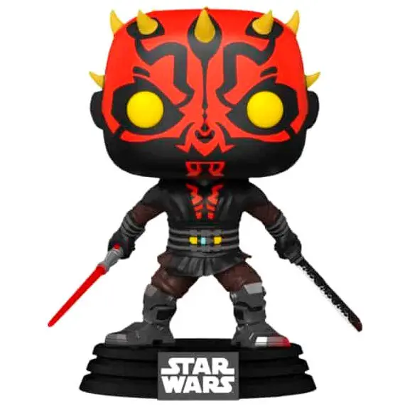 POP Figur Star Wars Darth Maul mit Lichtschwert Exklusiv Produktfoto