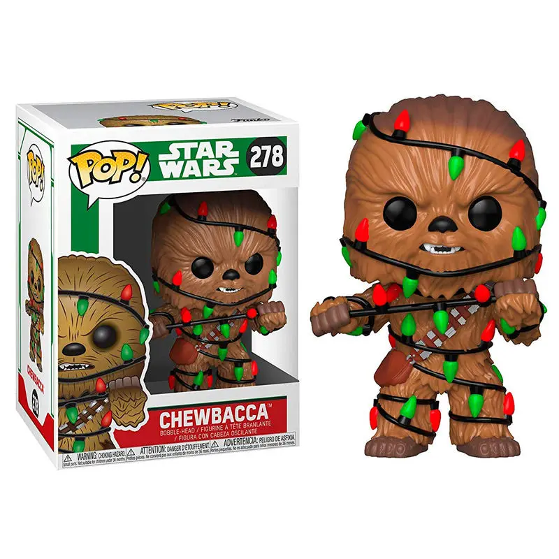 POP Figur Star Wars Holiday Chewie with Lights Produktfoto