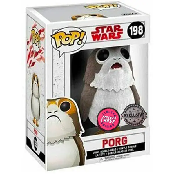 POP Figur Star Wars The Last Jedi Porg Flocked Exclusive Chase Produktfoto
