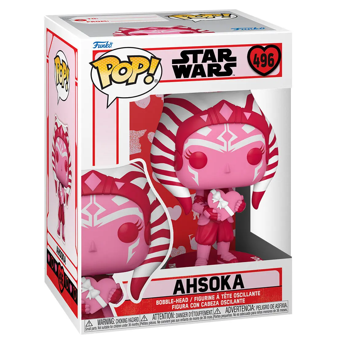 Star Wars Valentines POP! Star Wars Vinyl Figur Ahsoka 9 cm Produktfoto