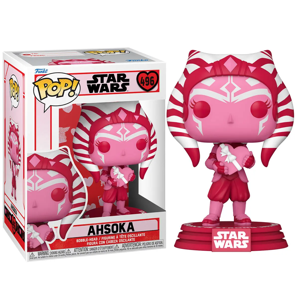 Star Wars Valentines POP! Star Wars Vinyl Figur Ahsoka 9 cm Produktfoto