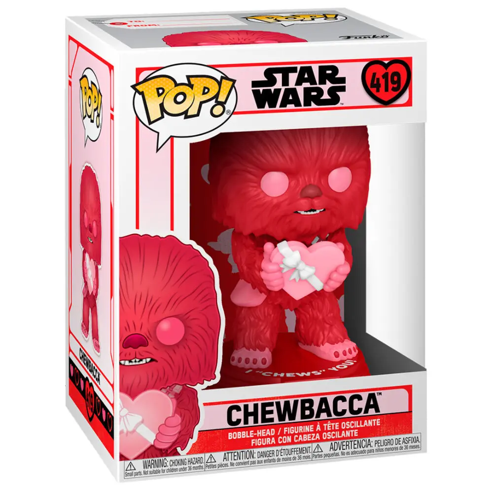 Star Wars Valentines POP! Star Wars Vinyl Figur Cupid Chewbacca 9 cm Produktfoto
