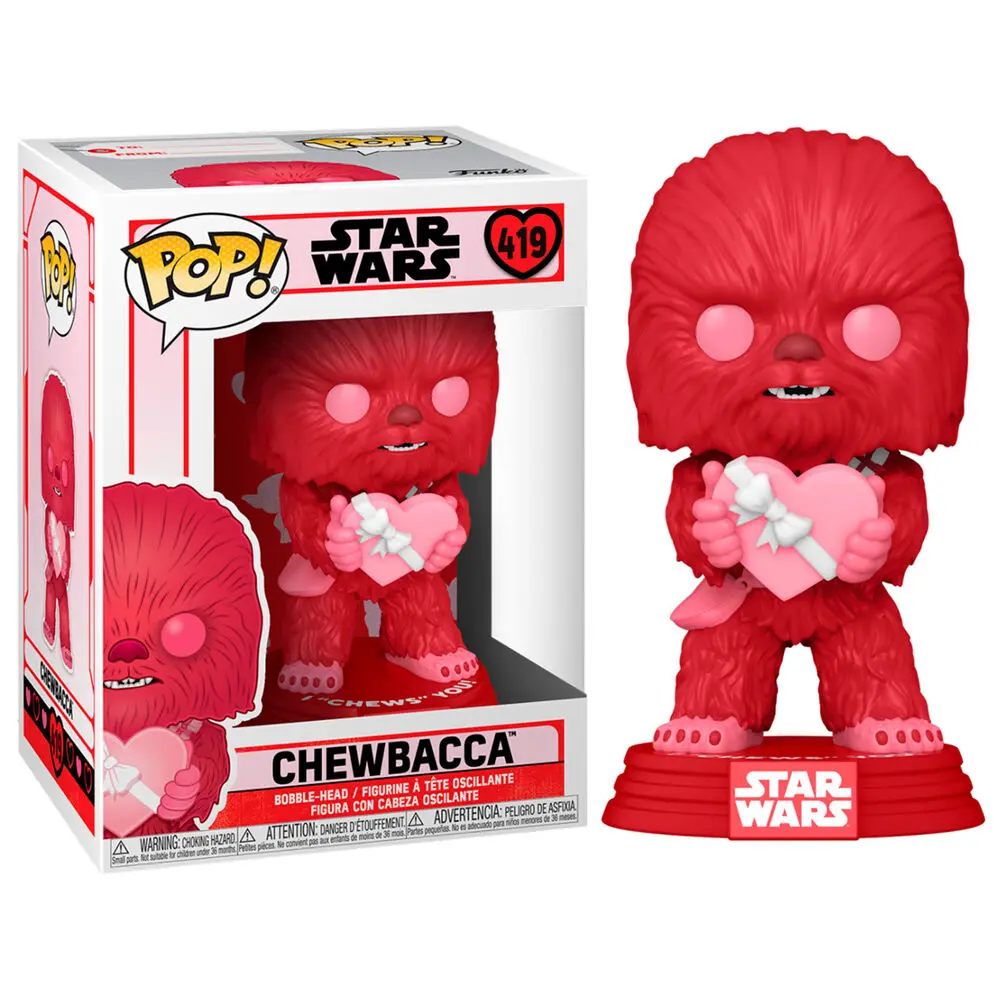 Star Wars Valentines POP! Star Wars Vinyl Figur Cupid Chewbacca 9 cm Produktfoto
