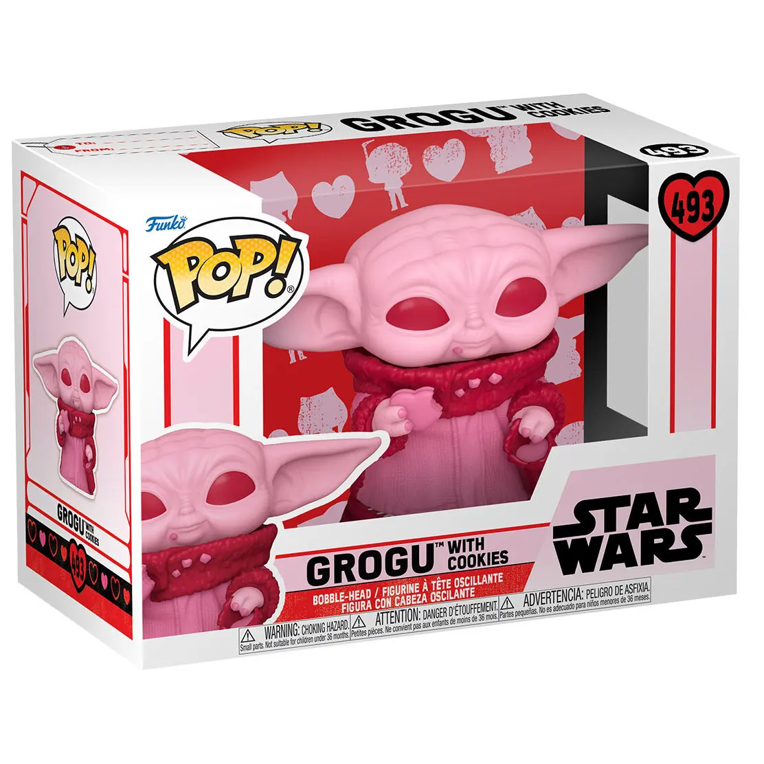 Star Wars Valentines POP! Star Wars Vinyl Figur Grogu 9 cm Produktfoto