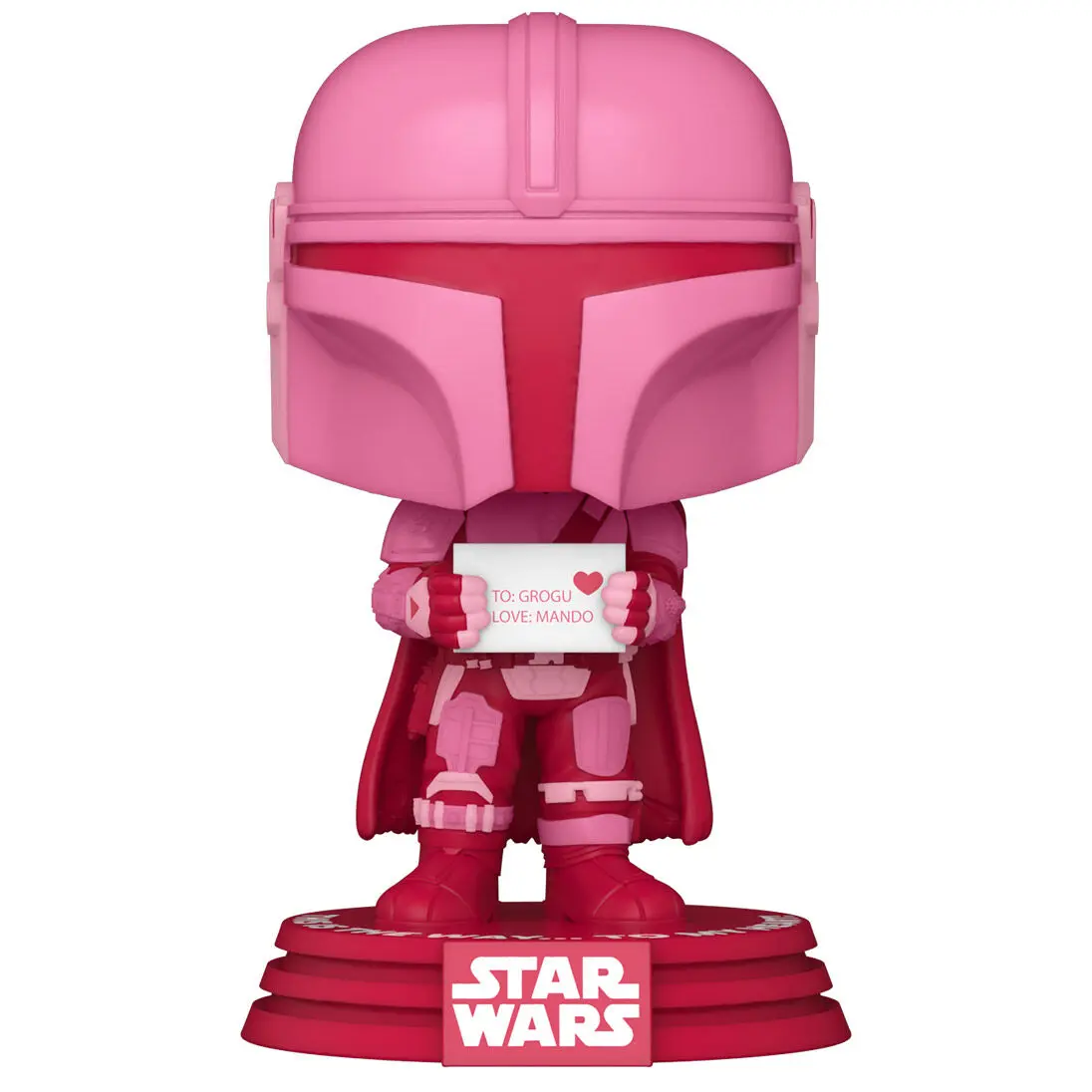 Star Wars Valentines POP! Star Wars Vinyl Figur The Mandalorian 9 cm Produktfoto