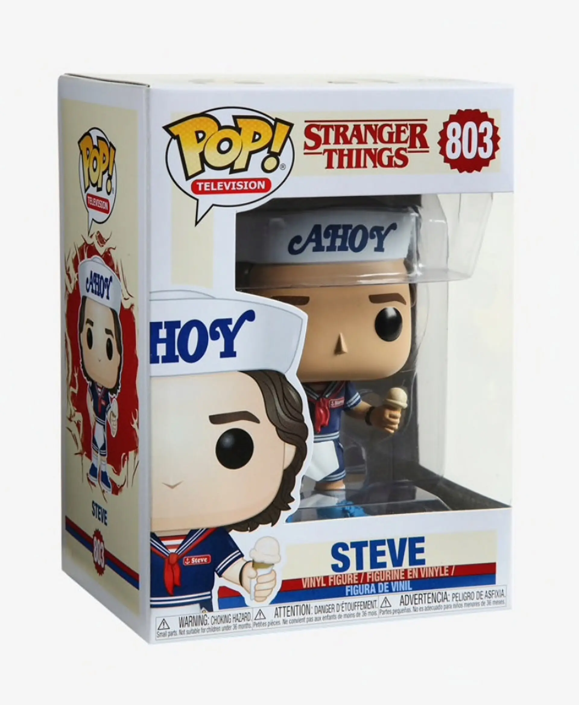 Stranger Things POP! TV Vinyl Figur Steve with Hat and Ice Cream 9 cm termékfotó