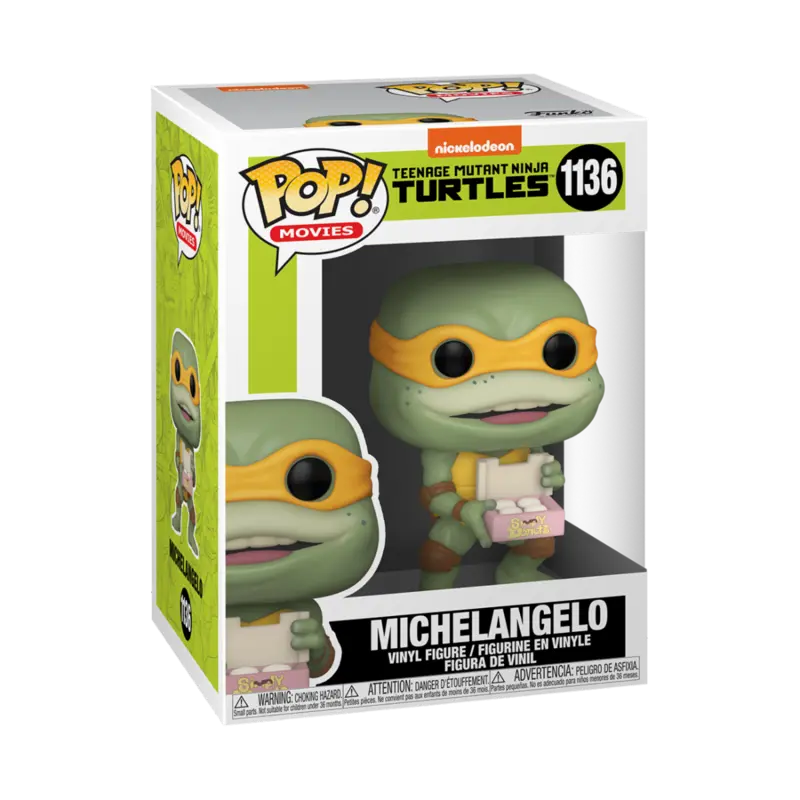 Teenage Mutant Ninja Turtles POP! Movies Vinyl Figur Michaelangelo 9 cm termékfotó