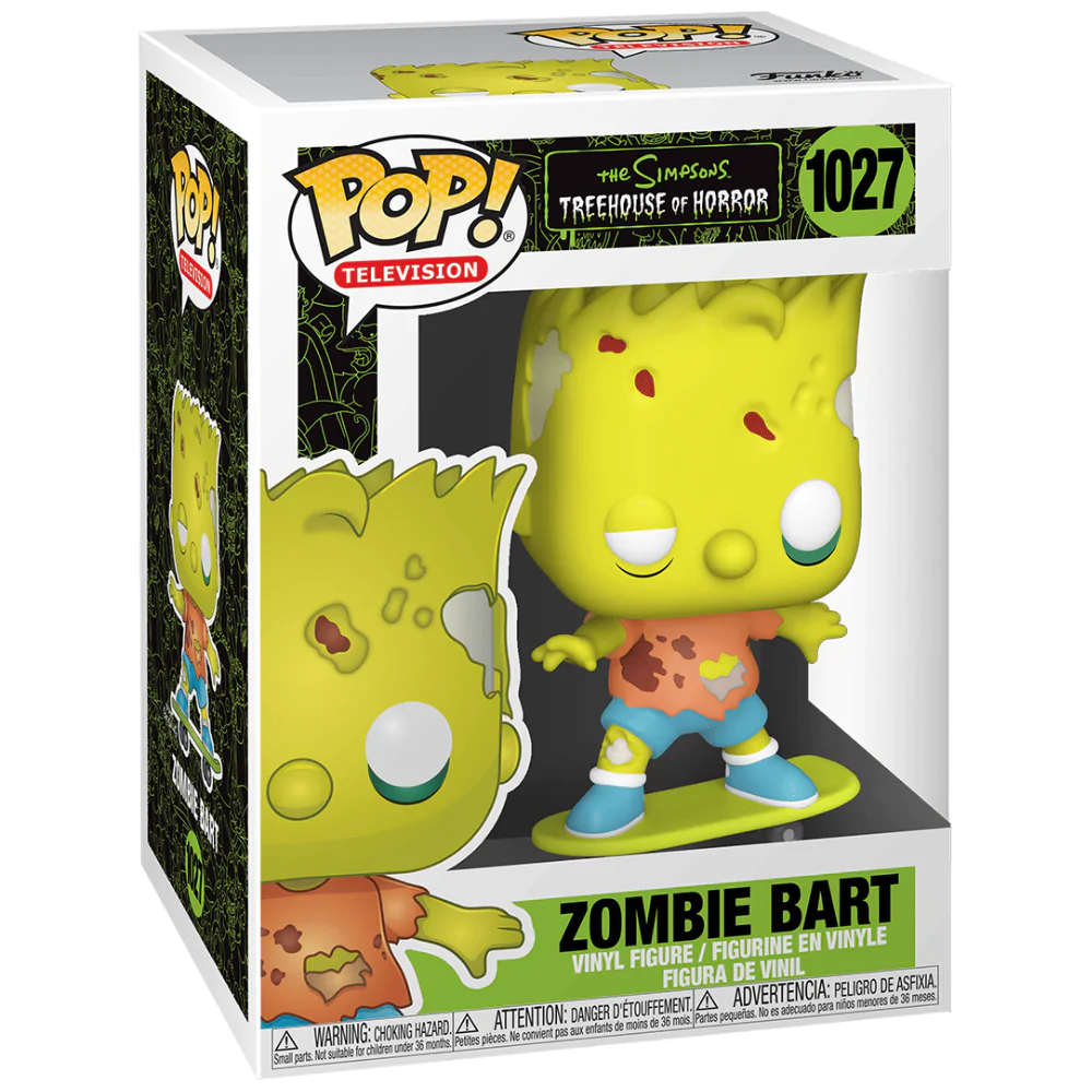Simpsons POP! Animation Vinyl Figur Zombie Bart 9 cm Produktfoto