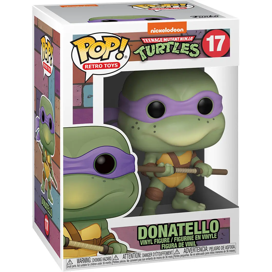 Teenage Mutant Ninja Turtles POP! Television Vinyl Figur Donatello 9 cm Produktfoto