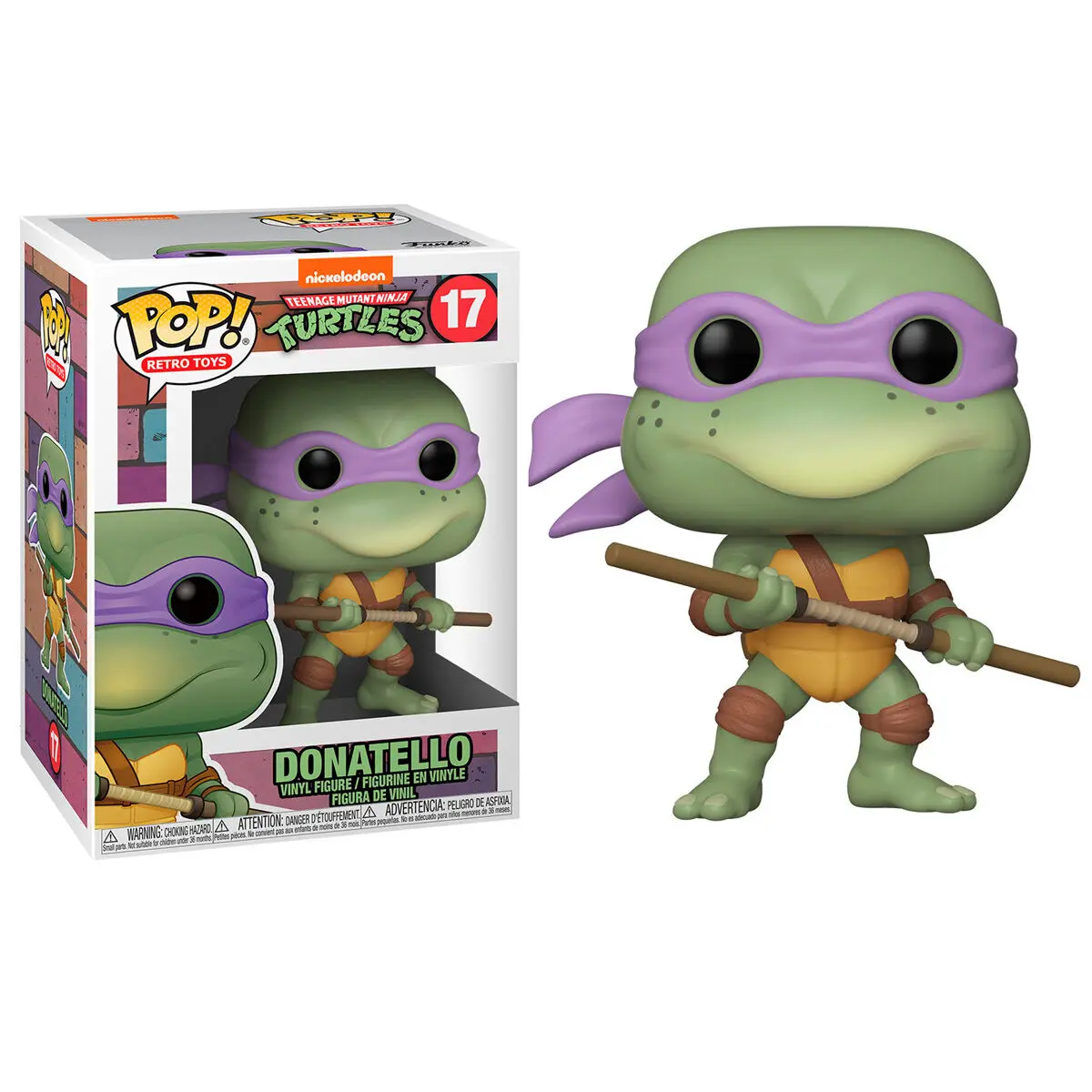 Teenage Mutant Ninja Turtles POP! Television Vinyl Figur Donatello 9 cm Produktfoto