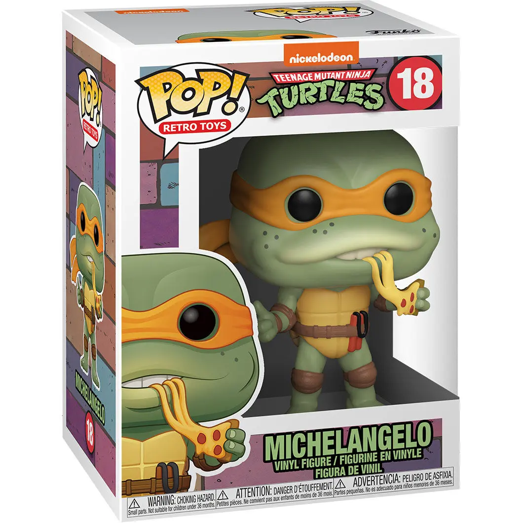 Teenage Mutant Ninja Turtles POP! Television Vinyl Figur Michelangelo 9 cm Produktfoto