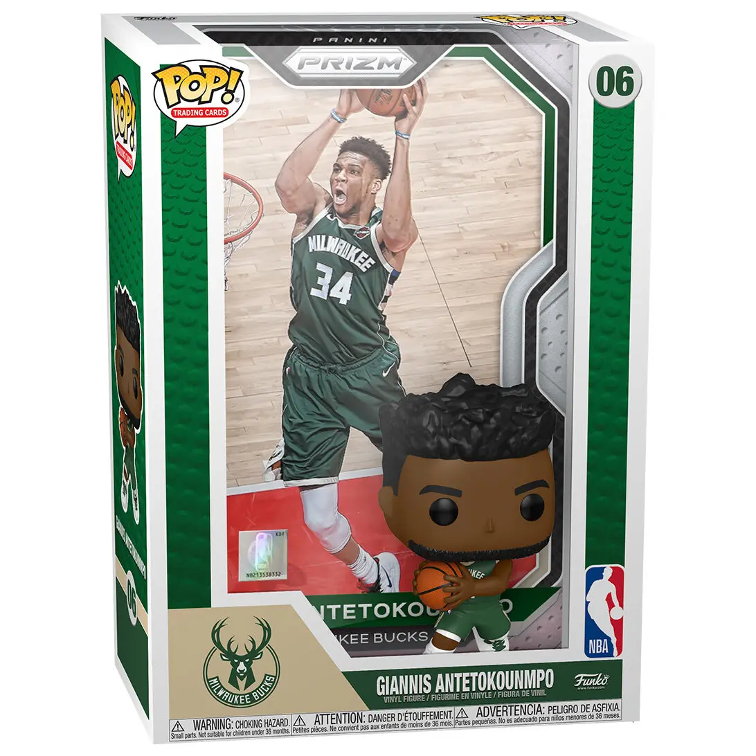 NBA Trading Card POP! Basketball Vinyl Figur Giannis Antetokounmpo 9 cm Produktfoto