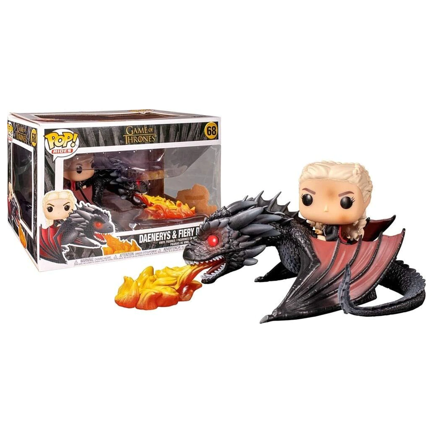 POP Figur Game of Thrones Daenerys on Fiery Drogon Produktfoto