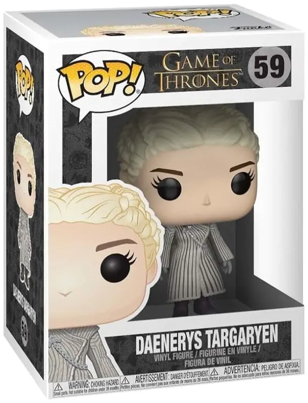 Game of Thrones POP! Vinyl Figur Daenerys (White Coat) 9 cm Produktfoto