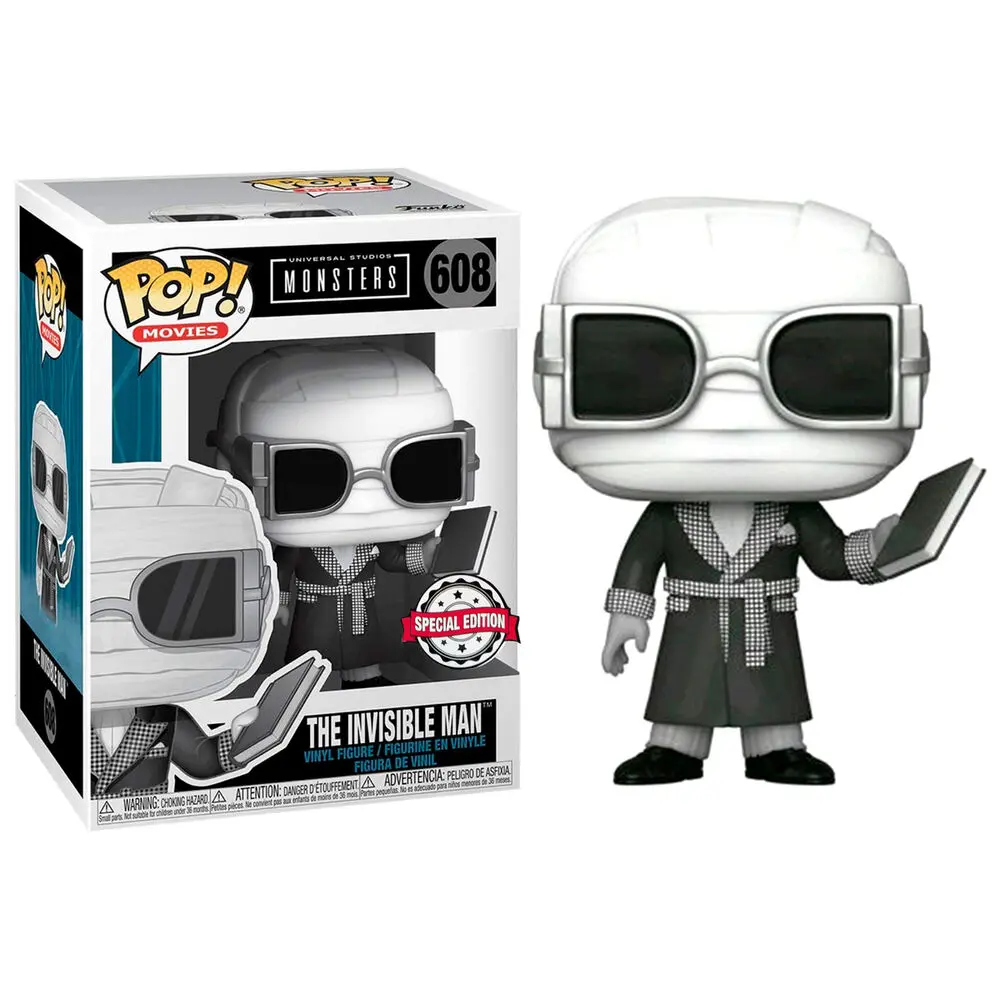 POP Figur Universal Monsters Invisible Man Black and White Exclusive termékfotó