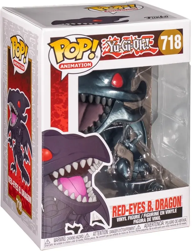 Yu-Gi-Oh! Pop! Animation Vinyl Figur Red-Eyes Black Dragon 9 cm Produktfoto
