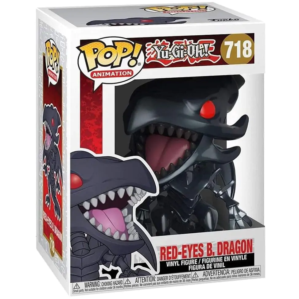 Yu-Gi-Oh! Pop! Animation Vinyl Figur Red-Eyes Black Dragon 9 cm Produktfoto