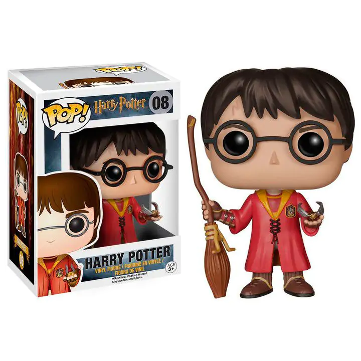 Harry Potter POP! Movies Vinyl Figur Harry Potter Quidditch 9 cm Produktfoto