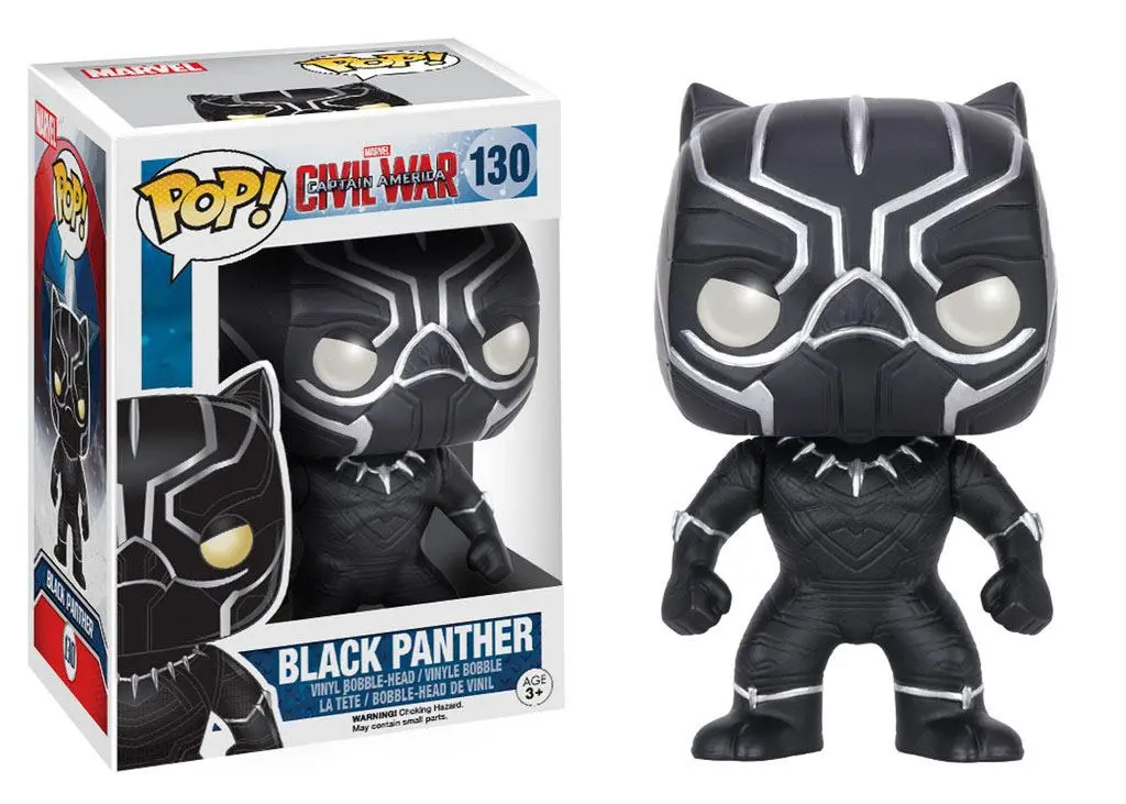 Captain America Civil War POP! Vinyl Wackelkopf Black Panther 10 cm termékfotó