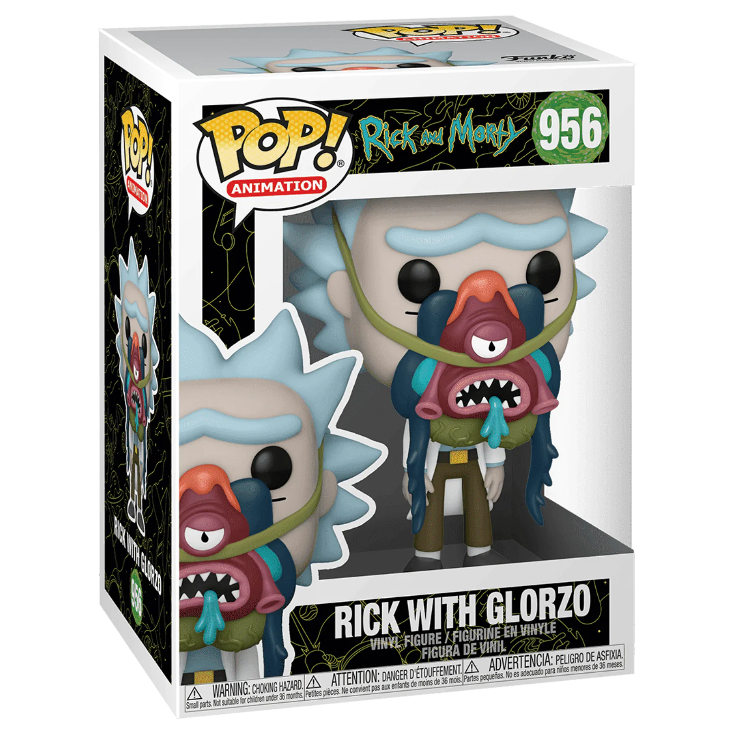 Rick & Morty Funko POP! Animation Vinyl Figur Rick w/ Glorzo Produktfoto